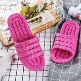 Niulatu Women Indoor EVA Non-slip Hotel Summer Slippers Couple Unisex Bathroom Home Slippers Soft Hallow Flat Shoes for Female DJSE