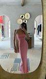 Niulatu Strapless Sheath Long Prom Dress Sexy Evening Gown HZ1007