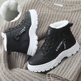 Niulatu Women Winter Boots Ankle Boots Woman Platform Plush Sneakers Ladies Snow Boots Non Slip Shoes New Casual Boots Female DJSE