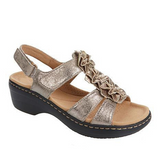 Niulatu Women Reported Wedges Orthopedic Shoes Flowers Decoration Comfortable Walking Sandals Women Beach Shoes DJSE