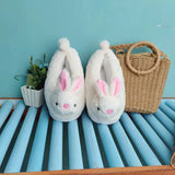Niulatu Fashion Casual Cartoon Indoor Fur Plush Women Slides Couples Home Slippers Warm Cute Woman Man Slipper Winter Shoes DJSE