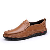 Niulatu Leather Men Shoes Summer Slip On Loafers Men Casual Leather Shoes Blue Flats Hot Sale Driving Shoes Moccasins DJSE