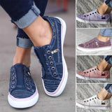 Niulatu Autumn Women Shoes 2025 New Canvas Shoes Woman Comfortable Lightweight Flat Shoes Casual Sports Shoes Zapatos De Mujer DJSE