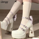 Niulatu Women Mary Janes Pumps Shoes Design 2025 Spring Gothic Style Lolita Sweet Girl Office Lady High Heels Pumps Shoes DJSE
