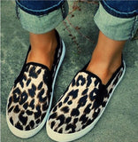 Niulatu Women Casual Women's Summer Shoes Woman Fashion Female Slip-On Flat Shoes Flats Leopard Print Serpentine DJSE