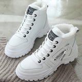 Niulatu Women Winter Boots Ankle Boots Woman Platform Plush Sneakers Ladies Snow Boots Non Slip Shoes New Casual Boots Female DJSE