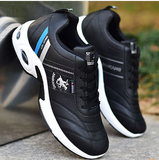 Niulatu Men's PU Leather Autumn Shoes Boys Casual Sneakers Man Tennis 2025 Fashion Men White Trainers Wedges Sneakers Male Sport Shoes DJSE