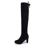 Niulatu to college 2025 Winter Women's Over The Knee Boots Women Suede Woman Skinny Knee High Heels Ladies Autumn Sexy Pumps Female Long Boot Shoes DJSE