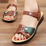 Niulatu Shoes Women Sandals Fashion Women's Shoes Open Toe Women Walking Sandals Solid Color Zapatillas Mujer Female Flat Shoes DJSE