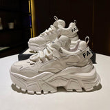 Niulatu PU Platform Shoes New Women Casual Shoes Breathable Outdoor Thick Sole Chunky Sneakers Zapatillas Mujer DJSE