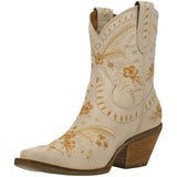 Niulatu Estern Boots For Women Ankle Bootie Cowboy Cowgirls Flower Print Fashiin Chunke Heel Slip On Shoes 2025 DJSE