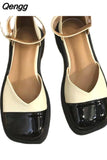 Niulatu Women Mary Jane Shoes Flat Lolita Shoes Women Vintage British Sandals 2025 Spring Shallow Fashion Loafers Shoes Mujer Zapatos DJSE
