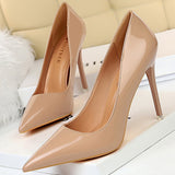 Niulatu Shoes Patent Leather Shoes Woman Pumps High Heels Stiletto Heels 10.5 Cm Red Wedding Shoes Bridal Shoes Women Heels 2025 DJSE