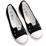 Niulatu Women Casual Flats Lace up Shallow Shoes Autumn 2025 Fashion Comfortable Female Canvas Loafers Vulcanized Shoes Ladies Footwear DJSE