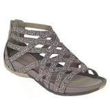 Niulatu and Summer Plus Size Ladies Sandals Breathable Adult Sports Black Fish Mouth Viscose Shoes Roman Women's Peep Toe DJSE