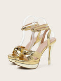 Niulatu Female Sandals Summer PU Platform New Golden Snake Pattern 13 CM Heels Sandals Size 43 Nightclub Shoes Party Shoes DJSE