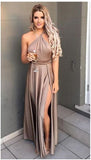 Niulatu Shoulder Prom Dress,Split Prom Dress,Fashion Prom Dress HZ0113