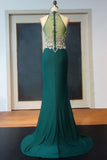 Niulatu Length Mermaid Halter Crystal Beading Prom HZ1007