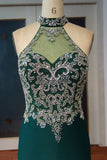 Niulatu Length Mermaid Halter Crystal Beading Prom HZ1007