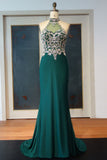 Niulatu Length Mermaid Halter Crystal Beading Prom HZ1007