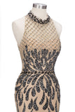 Niulatu Length Mermaid Halter Sequined Patterns Prom HZ1007