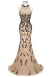 Niulatu Length Mermaid Halter Sequined Patterns Prom HZ1007