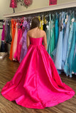 Beaded Sweetheart Royal Blue Satin Formal HZ0308