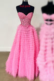 Niulatu Strapless Multi-Layers Tulle Prom Dress with HZ1007