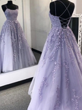 Niulatu tulle lace long prom dress formal dress HZ0113