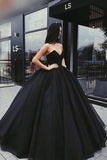 Niulatu Tulle Ball Gown Prom Dresses with Plunging Sweetheart Corset HZ0113