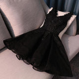Niulatu mini evening dresses sleeveless women dress v-neck tulle fashion dresses applique beaded homecoming HZ0113
