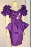 Niulatu Purple Short Prom Dress, Formal Evening Dress HZ0113