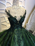 Niulatu sparkly off the shoulder ball gown wedding/prom dress HZ0113