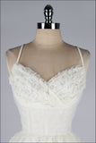Niulatu A Line Lace Prom Dress, Short Straps Homecoming Dress HZ0113