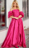 Niulatu Puff Sleeve A-line HZ1007