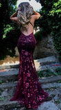 Niulatu up back mermaid silver evening dress prom dress HZ0113