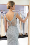Niulatu Mermaid Jewel Crystal Sqeuined Tulle Evening HZ1007