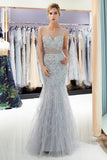 Niulatu Mermaid Jewel Crystal Sqeuined Tulle Evening HZ1007