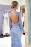 Niulatu Mermaid Sequins Formal Evening Dresses with HZ1007