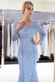 Niulatu Mermaid Sequins Formal Evening Dresses with HZ1007