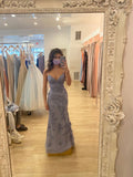 Niulatu Mermaid Spaghetti Straps Lace Prom Dress,Charming Evening Dress HZ1007