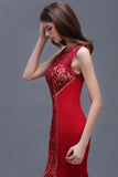 Niulatu Round Neck Applique Floor-Length Burgundy Prom HZ1007