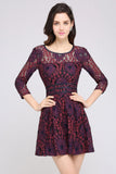 Niulatu Lace A-line Scoop Cocktail HZ1007