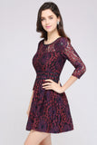 Niulatu Lace A-line Scoop Cocktail HZ1007