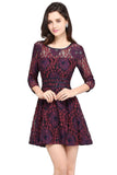 Niulatu Lace A-line Scoop Cocktail HZ1007