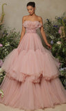 Niulatu Tulle Beaded Plus Size Prom HZ1007