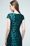 Niulatu Tea Length Mermaid Lace Appliqued Prom HZ1007