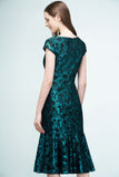 Niulatu Tea Length Mermaid Lace Appliqued Prom HZ1007