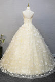 Niulatu Halter Neckline Tulle Floor Length Prom Dress, off-white A-Line Evening Formal Dress HZ1108