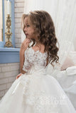 Niulatu Off The Shoulder 1/2 Sleeves Ball Gown Flower Girls HZ1007